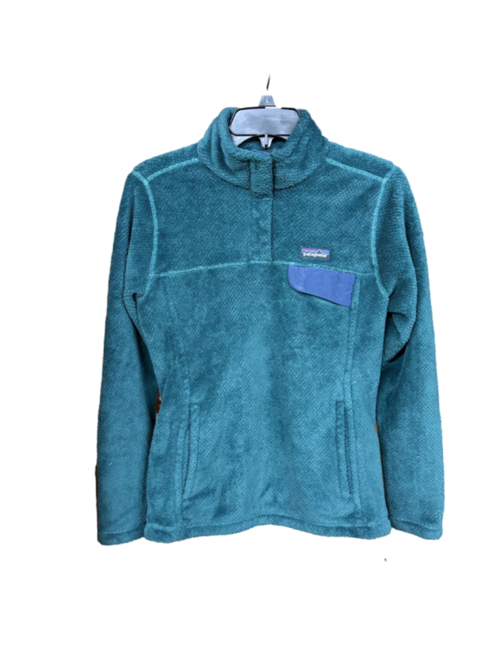 Women's Patagonia Fleece Pullover Size M Teal Blue